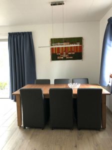 Impressie van de eethoek van vakantie bungalow 47