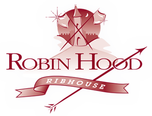 Logo van Robin Hood Ribhouse in Drouwen.